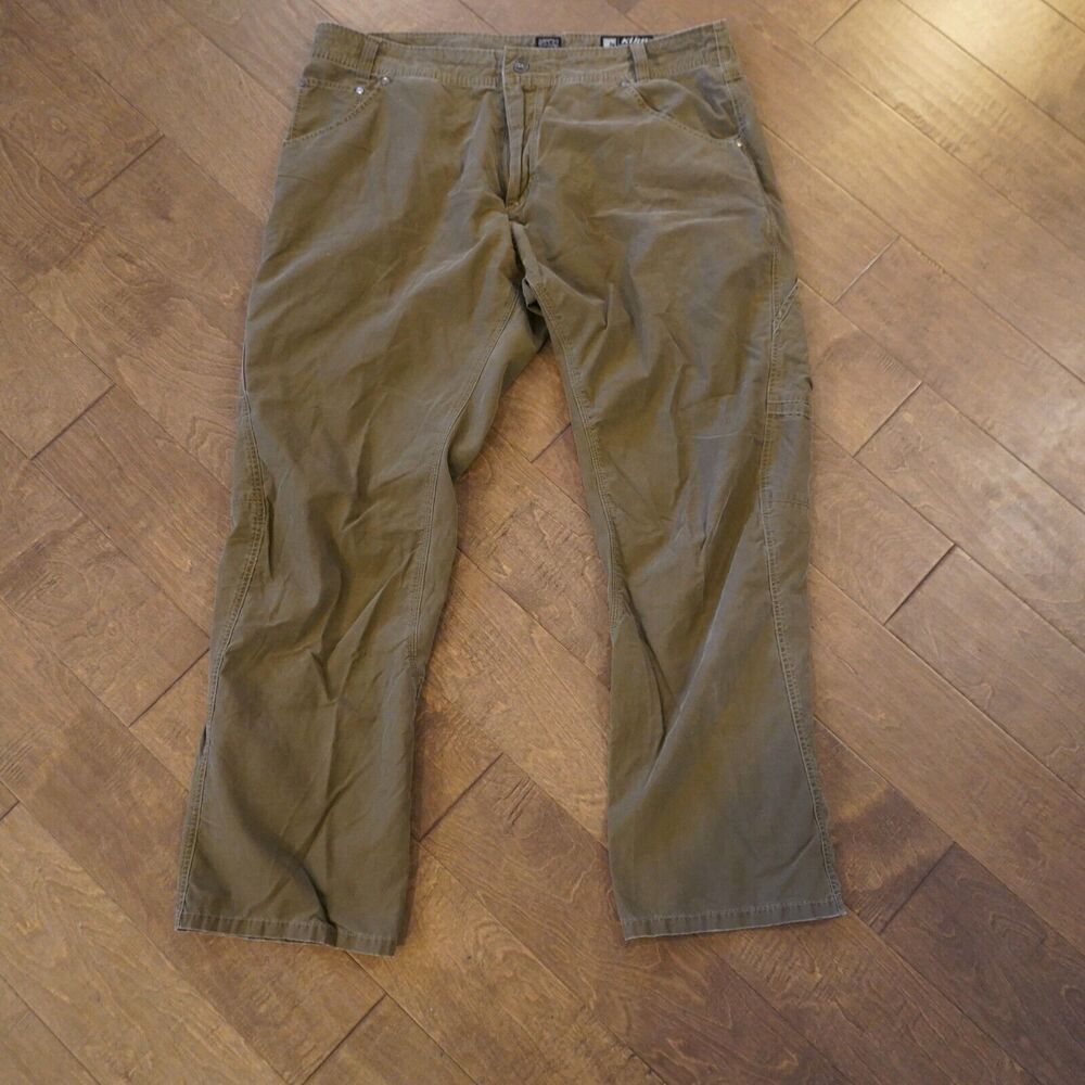 KUHL ACTIVE OUTRAGE CARGO PANTS MEN'S 40‎ X 32 BROWNISH